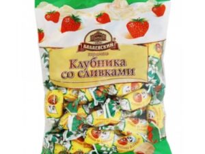 Карамель Клубника со сливками 250 гр.*10шт. ц/уп (Бабаевский)