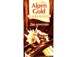Шоколад'Alpen Gold'тёмный с белым 90г. 1*20шт.