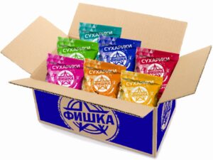 Сухарики ФИШКА ассорти 40г*45шт