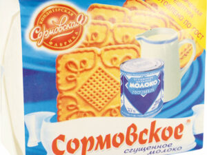 Печенье сахарное Сормовское сгущенное молоко 50гр.*60шт.(бумага) (ГОСТ)