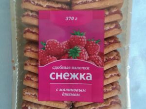 Печенье 'Снежка' сдобные палочки с малиновой начинкой 2кг. (ЗАО Тестори)