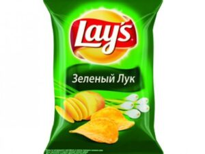 Чипсы Лейс 140гр. Зеленый Лук 1*19шт.