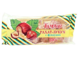 Рахат-Лукум'Тимоша' с орехом (фундук, мелкая нарезка) 250г*12шт