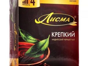 Чай Лисма Индийский (КРЕПКИЙ) 100 пак.*6шт. (3года) 62928 TEABREEZE