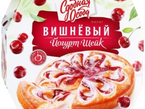 Пирог Йогурт-Шейк Сдобная Особа вишневый 400г.(Черемушки)