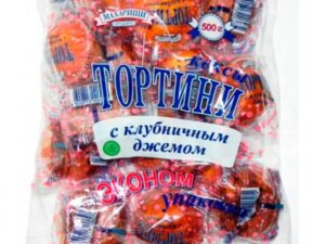 Тортини 500гр. Клубника 1*7шт (Махариши)
