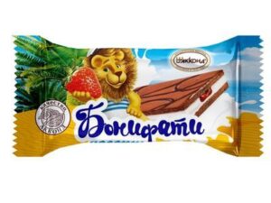 Десерт 'Бонифати' вафельный клубничной прослойкой2кг. (Акконд)