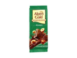 Шоколад'Alpen Gold' молочный с фундуком 90г. 1*20шт.