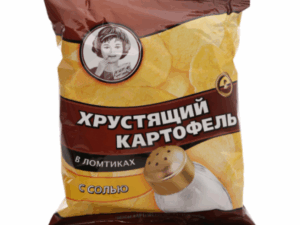 Картофель хрустящий в ломтиках 70гр. Соль (с девочкой) 1*20шт.