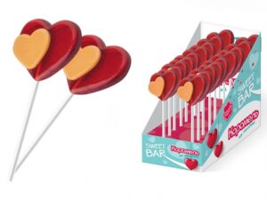 Карамель на палочке 'Сердце' с животными 'Sweet Pops' 10г.*100шт.(ПК 'Сладкая сказка')