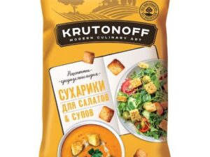 Сухарики 'Krutonoff' пшеничные для салатов и супов 100г*28шт. (Соль)