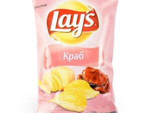 Чипсы Лейс 140гр. Краб 1*19шт.