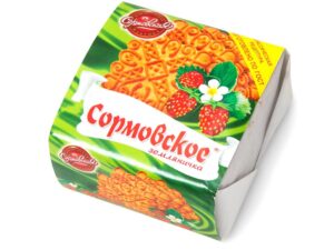Печенье сахарное Сормовское земляничка 50гр.*60шт.(бумага) (ГОСТ)