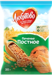 Печенье Постное затяжное 300г *12шт. (Любятово)
