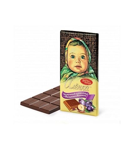 Шоколад Алёнка с фундуком и изюмом 100г*14шт Красный Октябрь 85г *10шт.