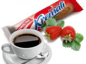 Печенье КРЕМАЛИ клубничное 100г*18шт. (Кухмастер)