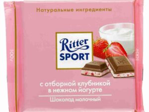 Шоколад Риттер Спорт молочный с клубничным кремом 100г*11шт