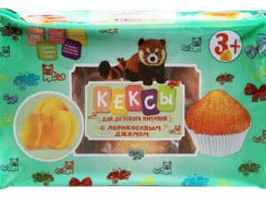 Тортини Кексы для детского питания с абрикос 500г*7шт. (Махариши)