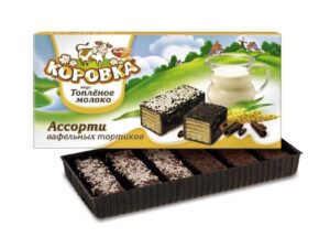 Коровка ассорти вафельных тортиков 200г*6шт (Рот-Фронт)