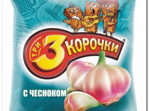 Сухарики 'Три корочки' чеснок 40г.*60 шт.