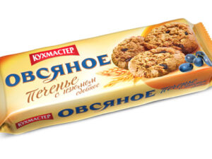 Печенье Овсяное' 270г.*15шт. (Кухмастер)