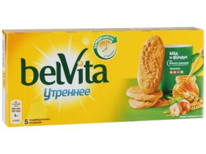 Печенье Bel Vita Утреннее медовое с фундуком 225г*20шт.