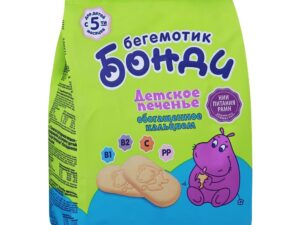 Печенье Бонди Бегемотик обогащенное кальцием 180г*10шт