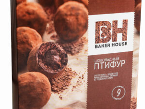Мини-пирожные 'Птифур' с трюфельным кремом225г.*10шт. 'Baker House' (Раменский К.К.)