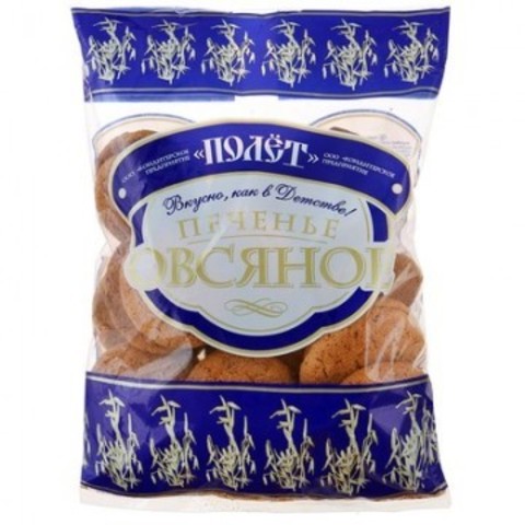 Печенье овсяное ПОЛЁТ 400г*20шт
