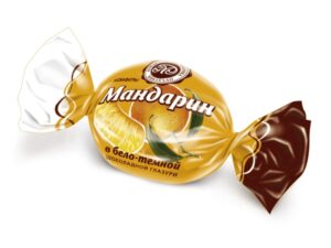 Конфеты Мандарин в шоколадной глазури 3кг. (Микаелло)