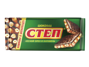 СТЕП шоколад молочный с лесным орехом 100г.*15шт. (КФ Славянка)
