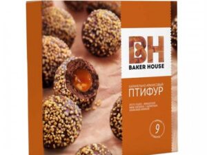 Мини-пирожные 'Птифур'карамель с арахисом 225г.*10шт. 'Baker House' (Раменский К.К.)