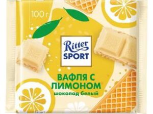 Шоколад Риттер Спорт белый шоколад с лимонным кремом и вафли 100г*10шт.