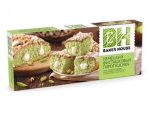 Пирог немецкий (КЮХЕН) Фисташковый 350г.8шт. 'Baker House' (Раменский К.К.)