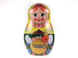 Шкатулка подарочная 'Костромская Матрёшка' чай цейл. кр/лист с доб. 100г *6шт. ж/б (ООО'Благовест')