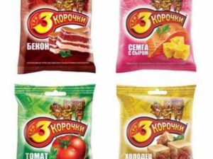 Сухарики 'Три корочки' ржаные в ассортименте 100г*25шт.
