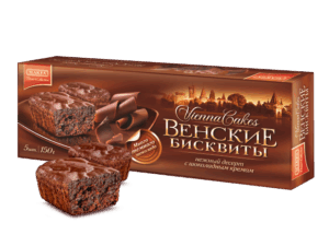 Венские бисквиты с шок. кремом 150гр.*10шт. (АО "СМАК")