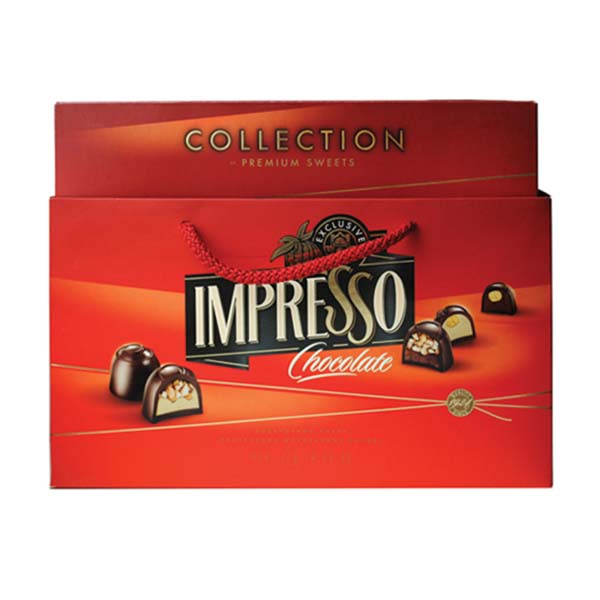 Набор шоколадный "IMPRESSO" (Импрессо) 848г. (красный) 1*2шт.(Спартак)
