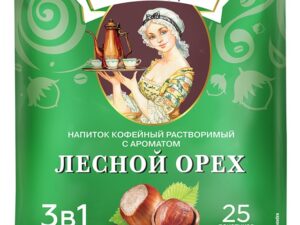 Кофе 3 в 1 Петровская Слобода лесной орех 18г*25шт.  (20бл)
