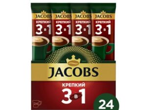 Кофе 3 в 1 Якобс крепкий 12,6г*24шт (10бл)